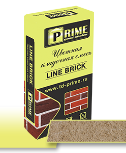 
                      Цветная кладочная смесь Prime "Line Brick", Бежевая 25 кг
