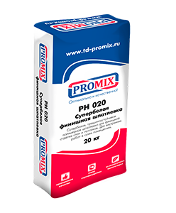 
                      Шпатлевка полимерная финишная Promix PH 020, cупербелая, 20 кг
